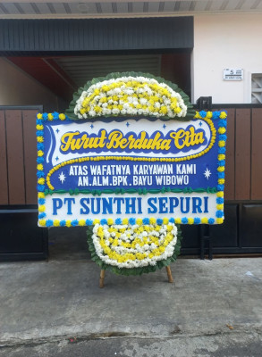 Papan Bunga Duka di Pagerharjo